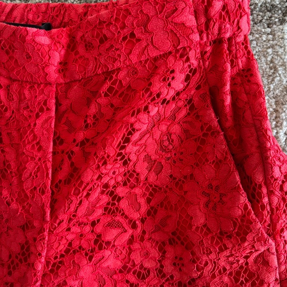 J . Crew Red Lace Fancy Pants - Picture 4 of 6